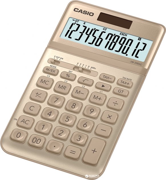Calculator De Birou - 12 Digits Jw-200sc - Gold | Casio