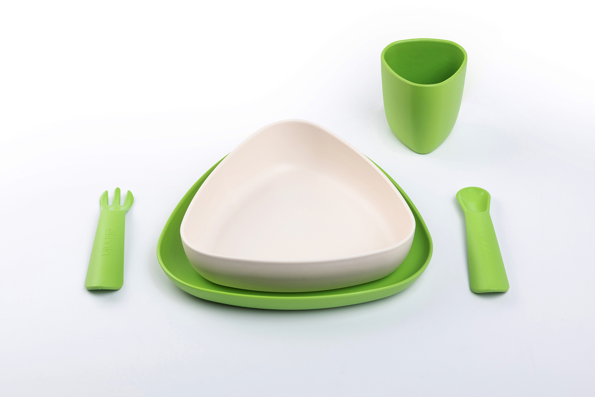 Set pentru masa - Bioplastic - Spring, 5 piese | eKoala - 1 | YEO