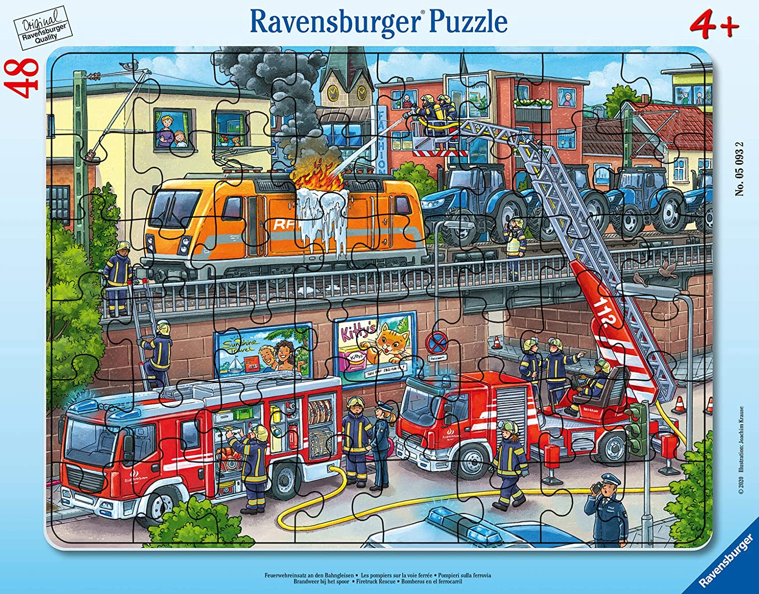 Puzzle - Misiune de salvare - Pompieri, 48 piese | Ravensburg
