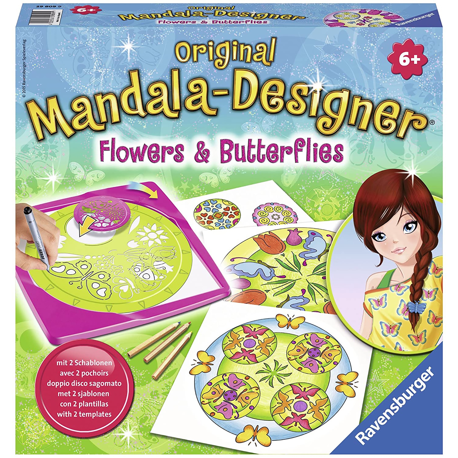 Set de creatie - Mandala Designer - Flori si Fluturi | Ravensburger - 6 | YEO