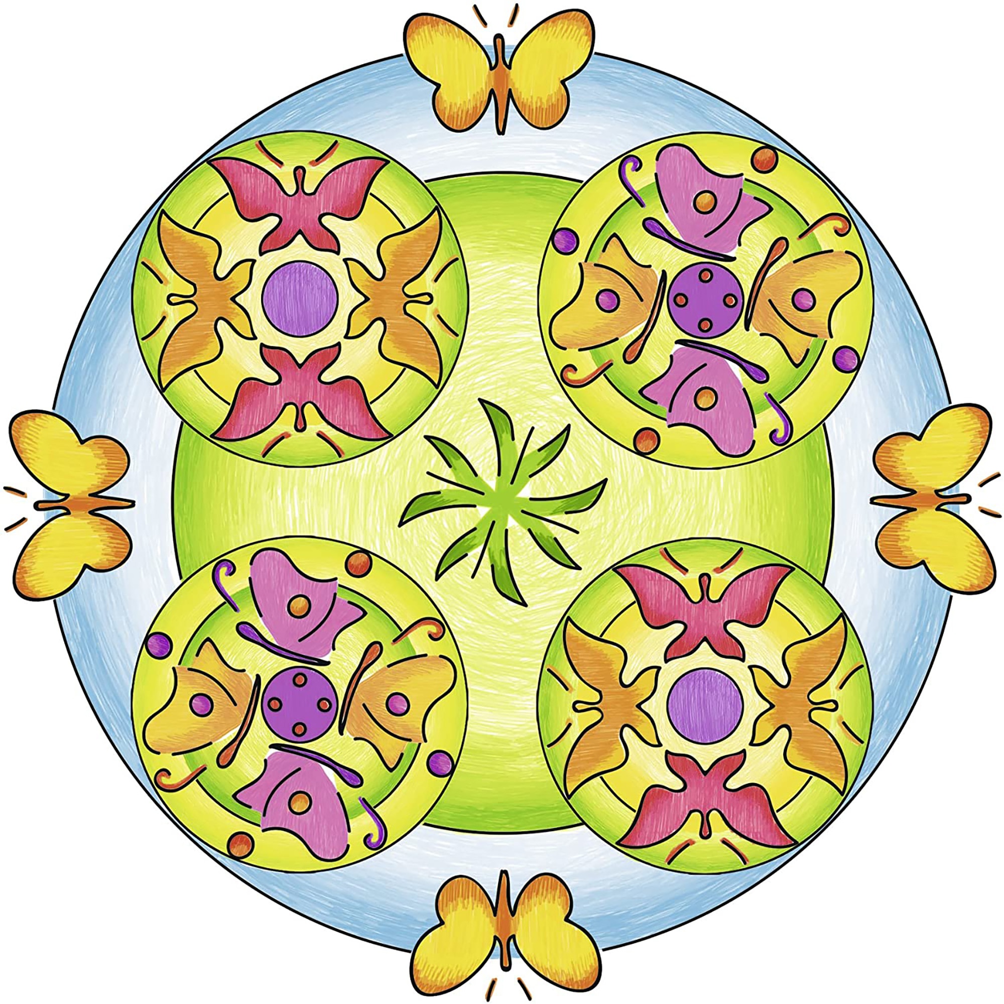 Set de creatie - Mandala Designer - Flori si Fluturi | Ravensburger - 3 | YEO