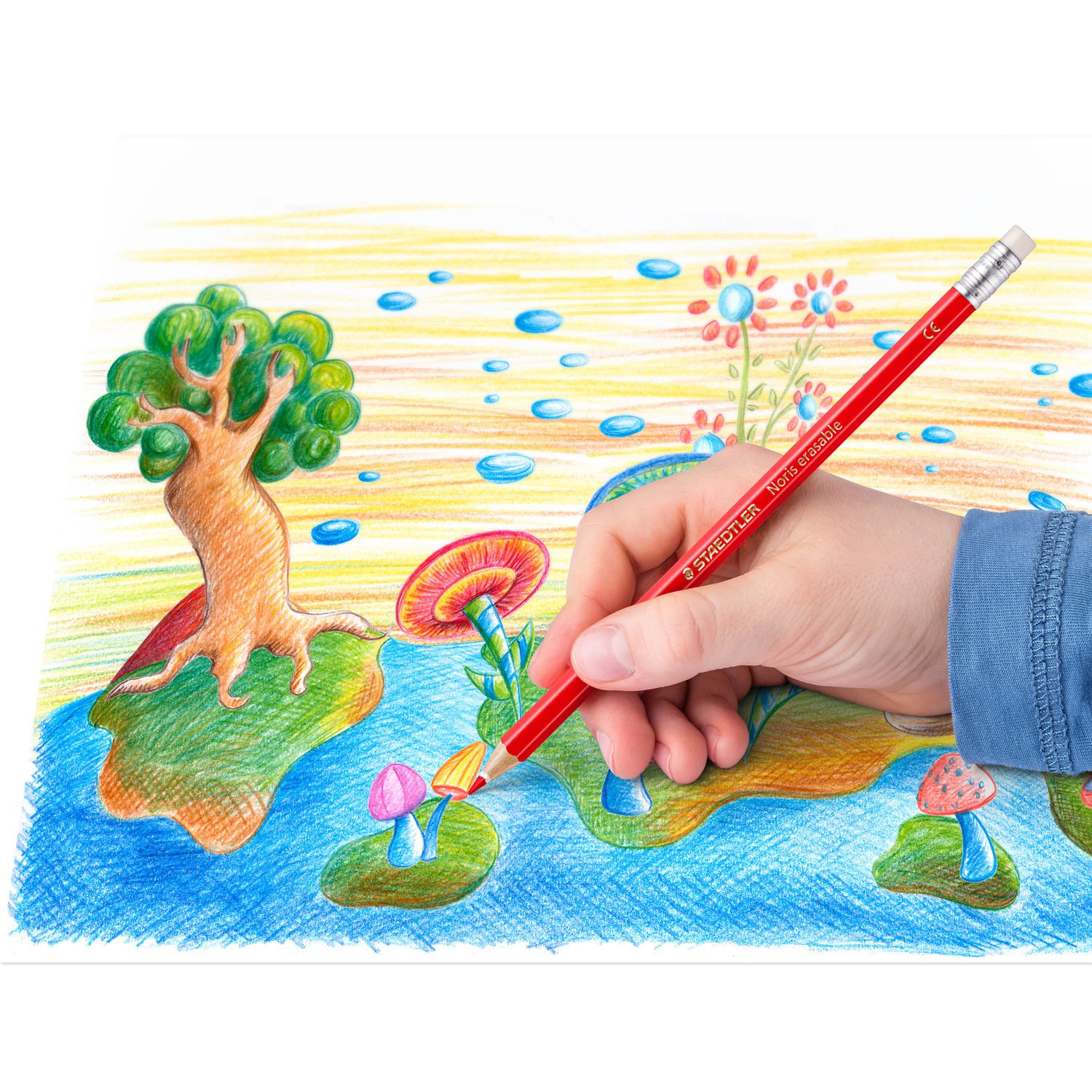 Set 12 creioane colorate - Noris - Erasable | Staedtler image1
