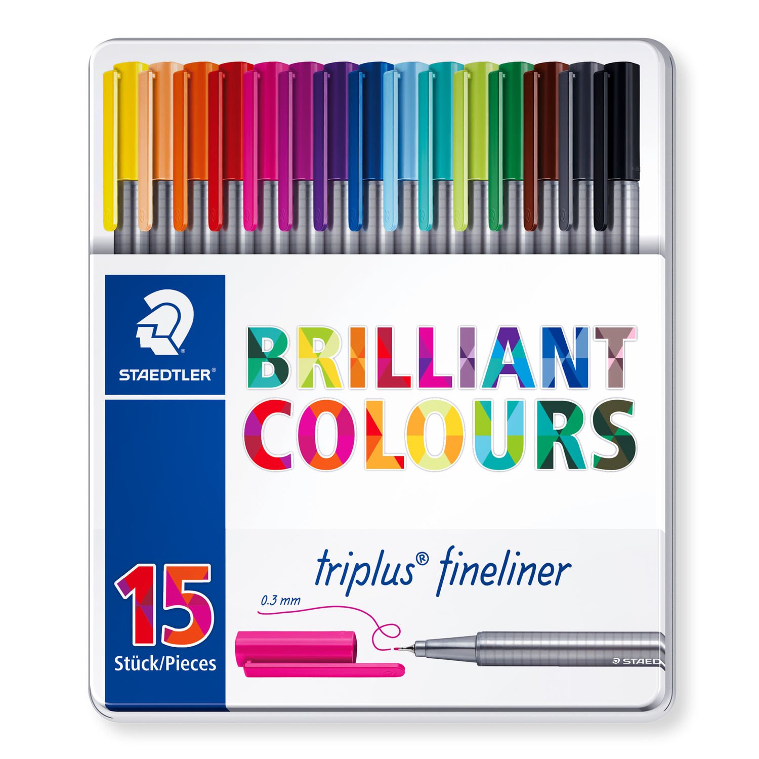 Set 15 fineliner - Triplus - Brilliant Colours | Staedtler image