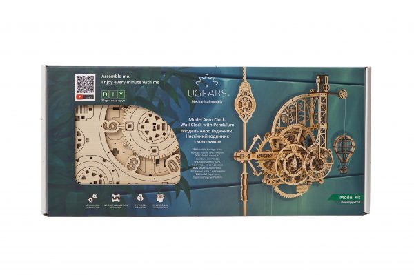 Puzzle 3D - Ceas de perete cu pendul | Ugears - 4