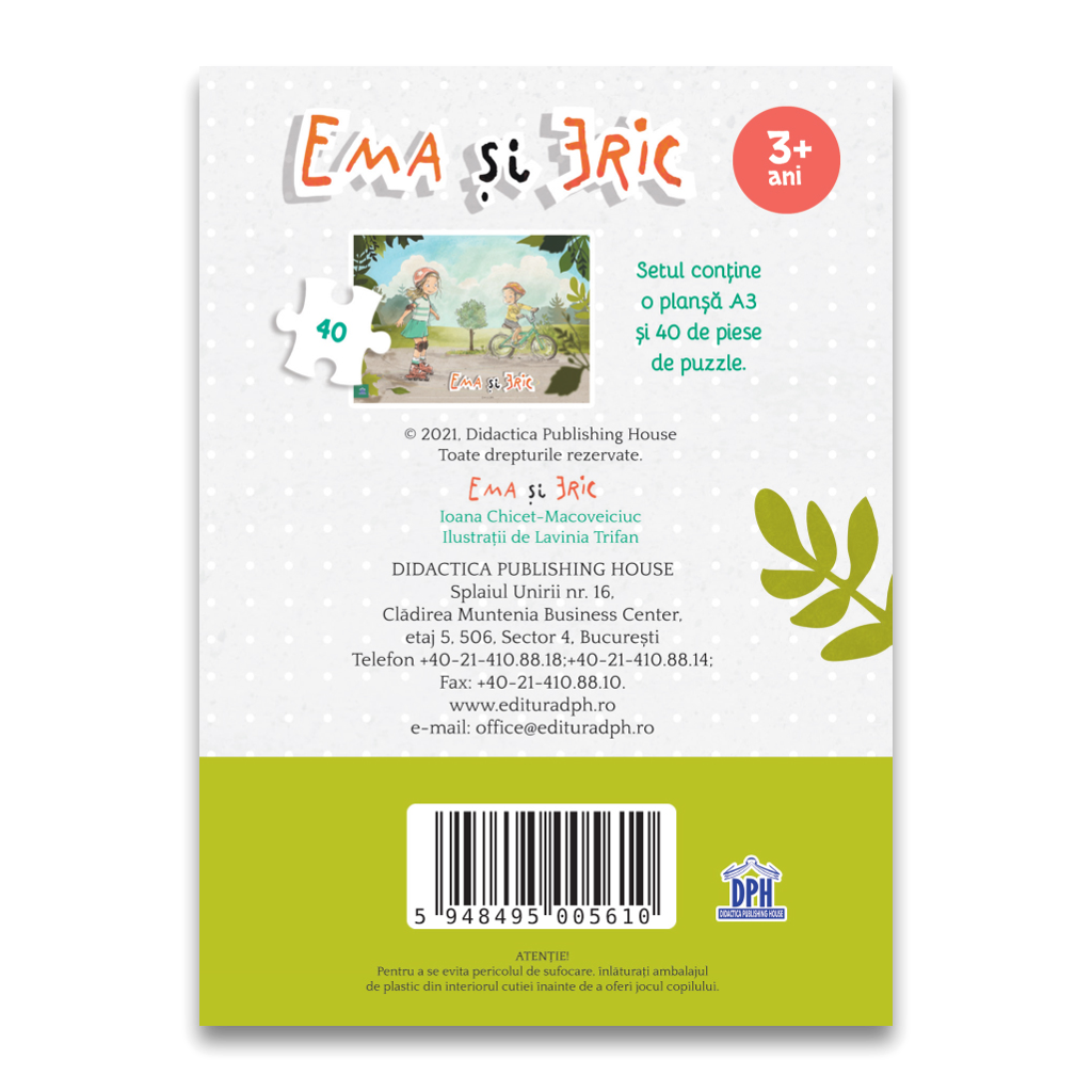Puzzle - Ema si Eric in parc | Didactica Publishing House - 3