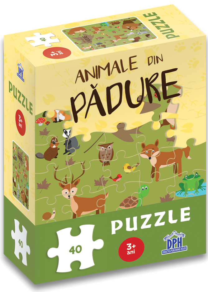 Puzzle: Animale din padure | Didactica Publishing House - 2