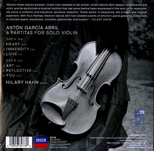 Garcia Abril: 6 Partitas - Vinyl | Anton García Abril, Hilary Hahn