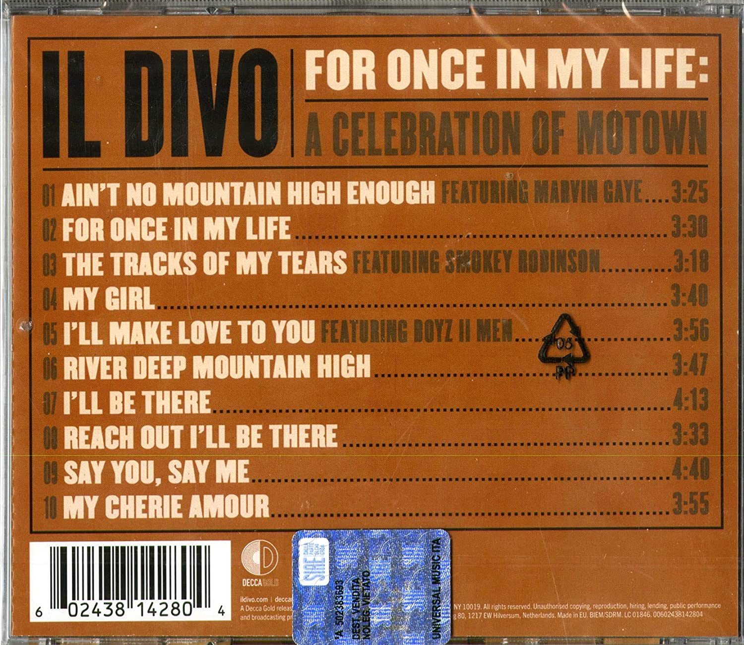 For Once In My Life: A Celebration Of Motown | Il Divo