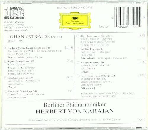 Johann Strauss: An der schonen, blauen Donau | Johann Strauss , Berliner Philharmoniker, Herbert von Karajan