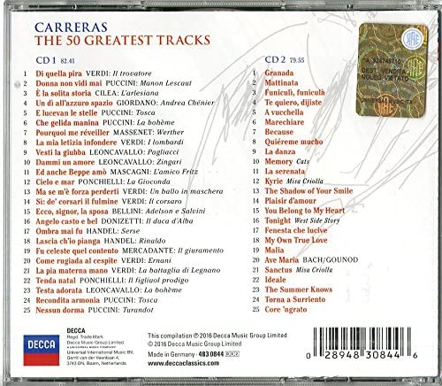 Jose Carreras: The 50 Greatest Tracks | Jose Carreras, Various Composers