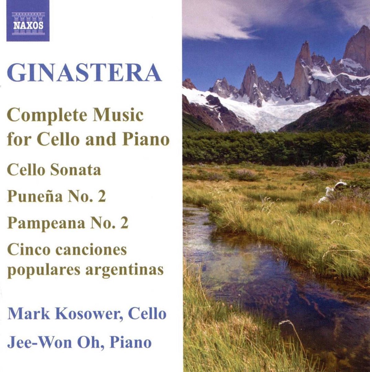 Ginastera: Music for Cello & Piano | Alberto Ginastera, Mark Kosower, Jee-Won Oh - 1 | YEO