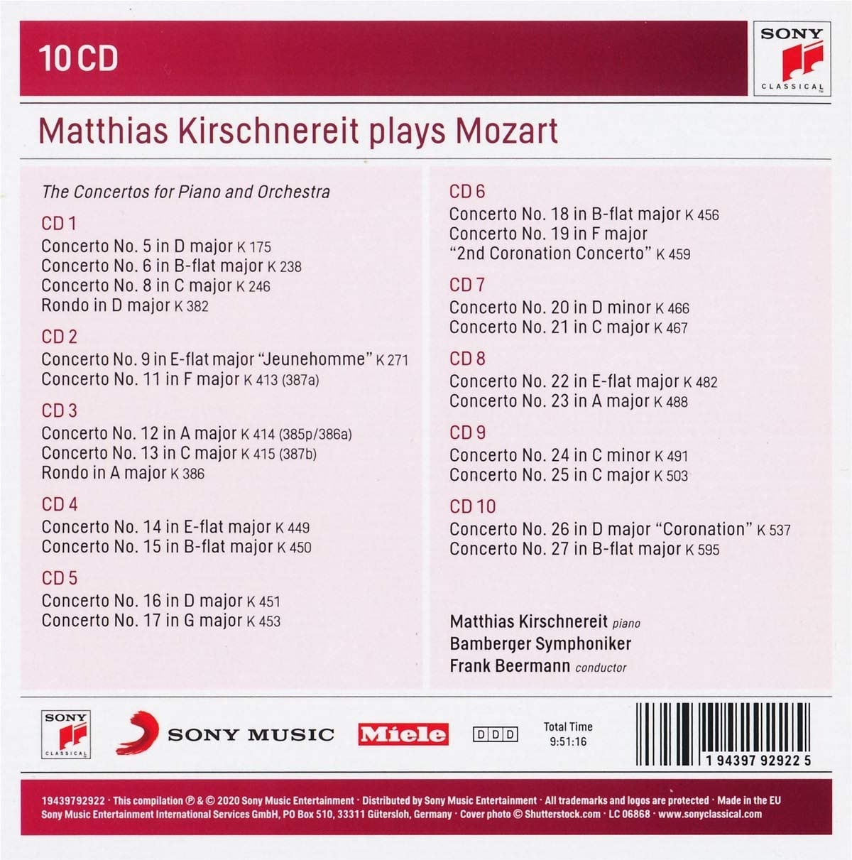 Mozart: The Piano Concertos | Wolfgang Amadeus Mozart, Matthias Kirschnereit