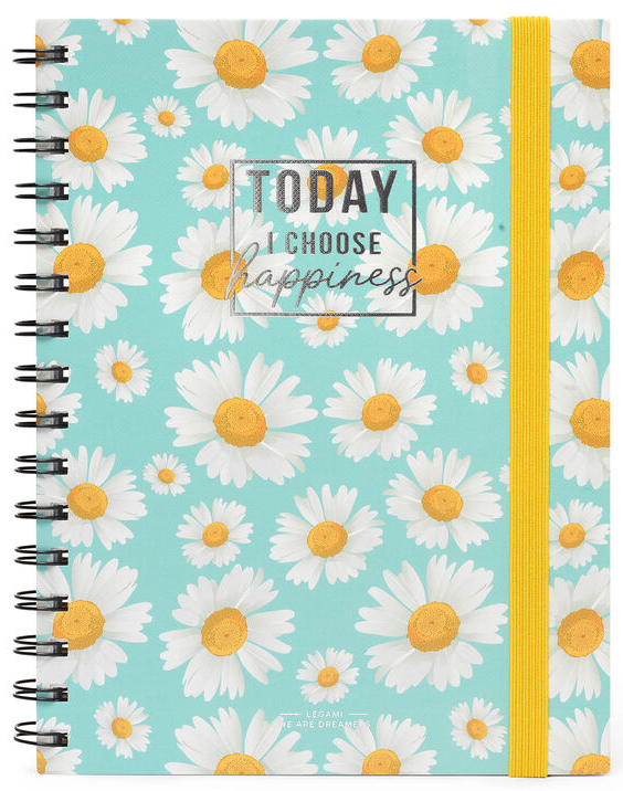 Carnet cu spirala - Lined - Large - Daisy | Legami - 3 | YEO