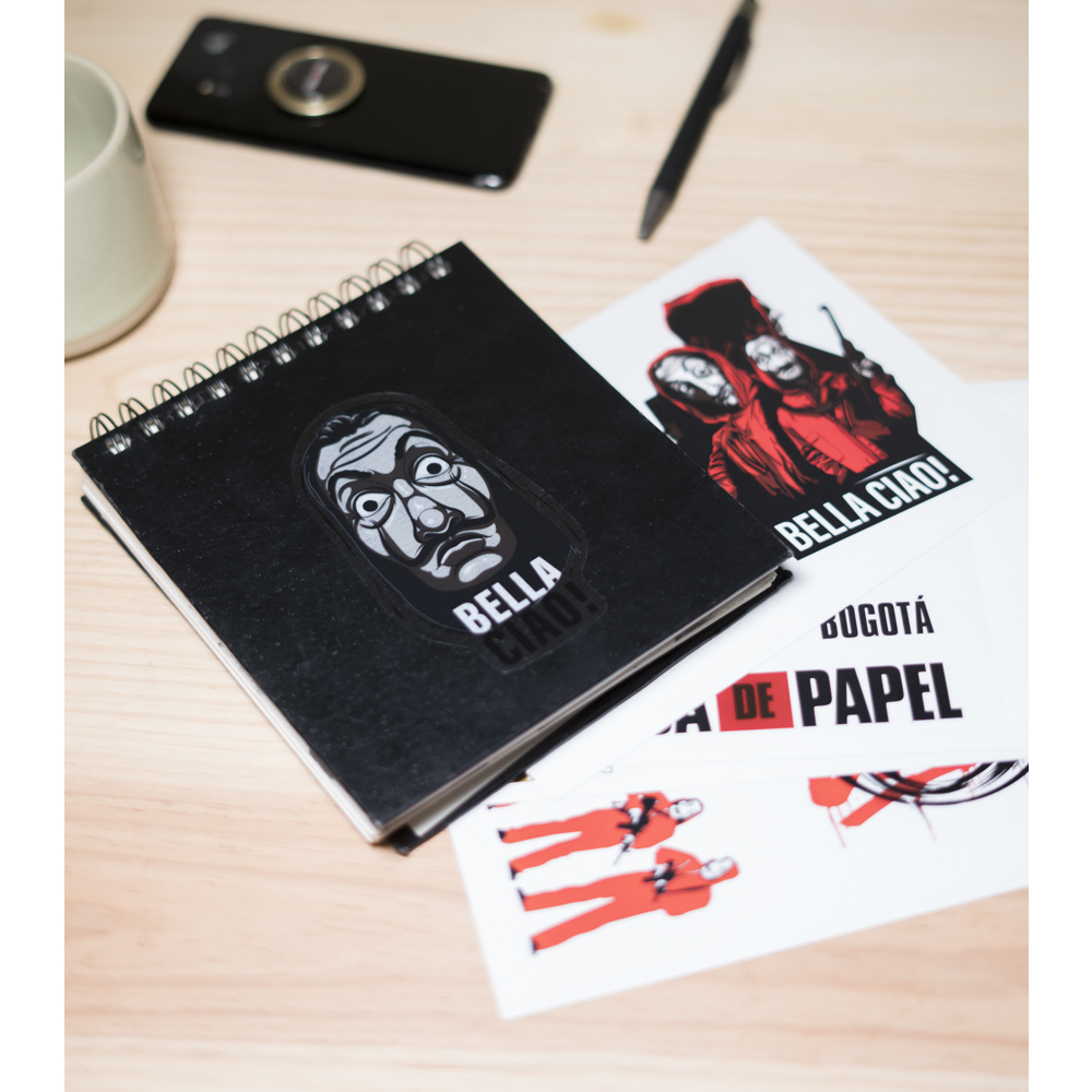 Set 32 autocolante pentru gadget-uri - Money Heist | Grupo Erik - 2 | YEO