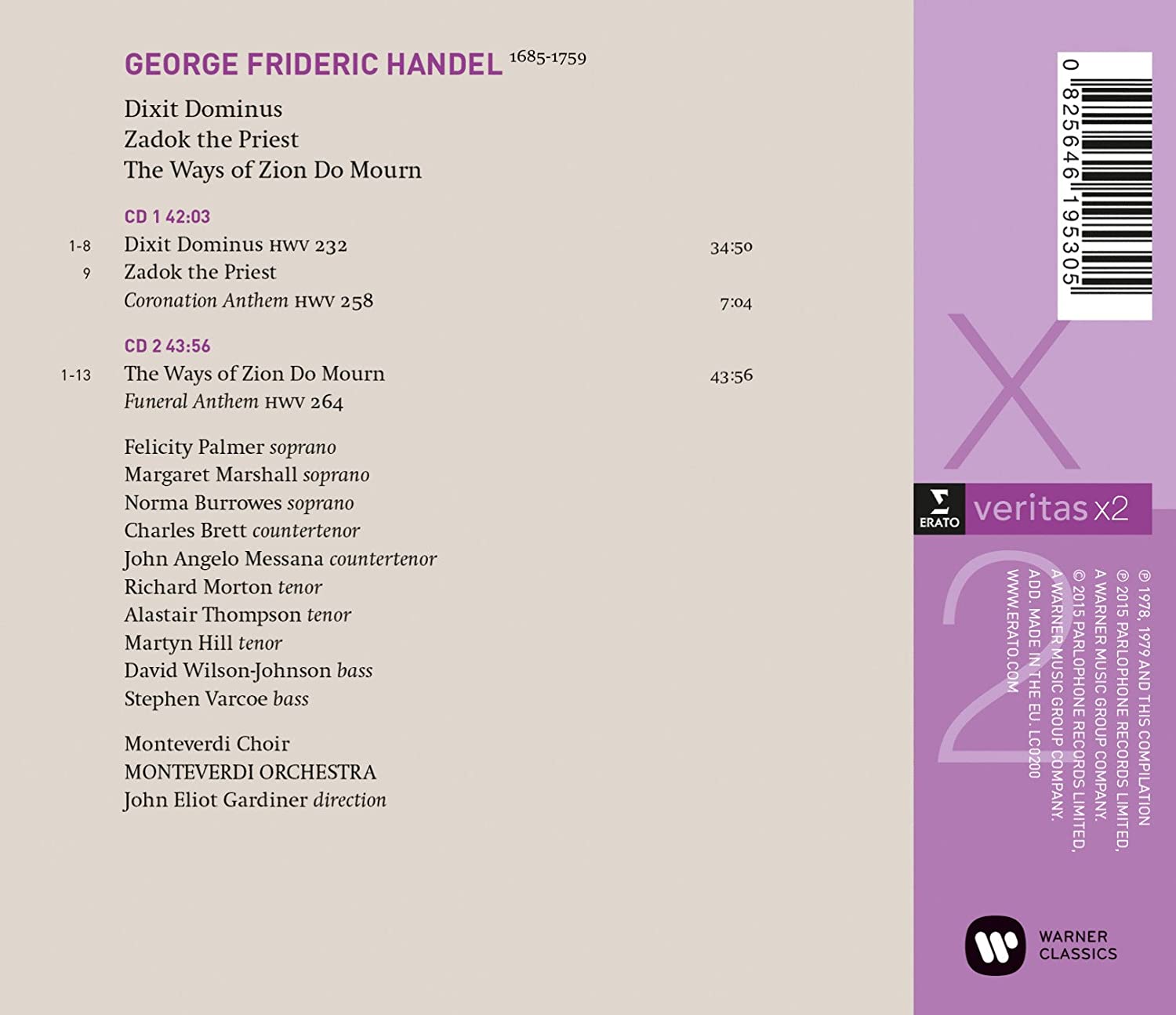 Handel: Dixit Dominus; Zadok the Priest | Monteverdi Choir, John Eliot Gardiner