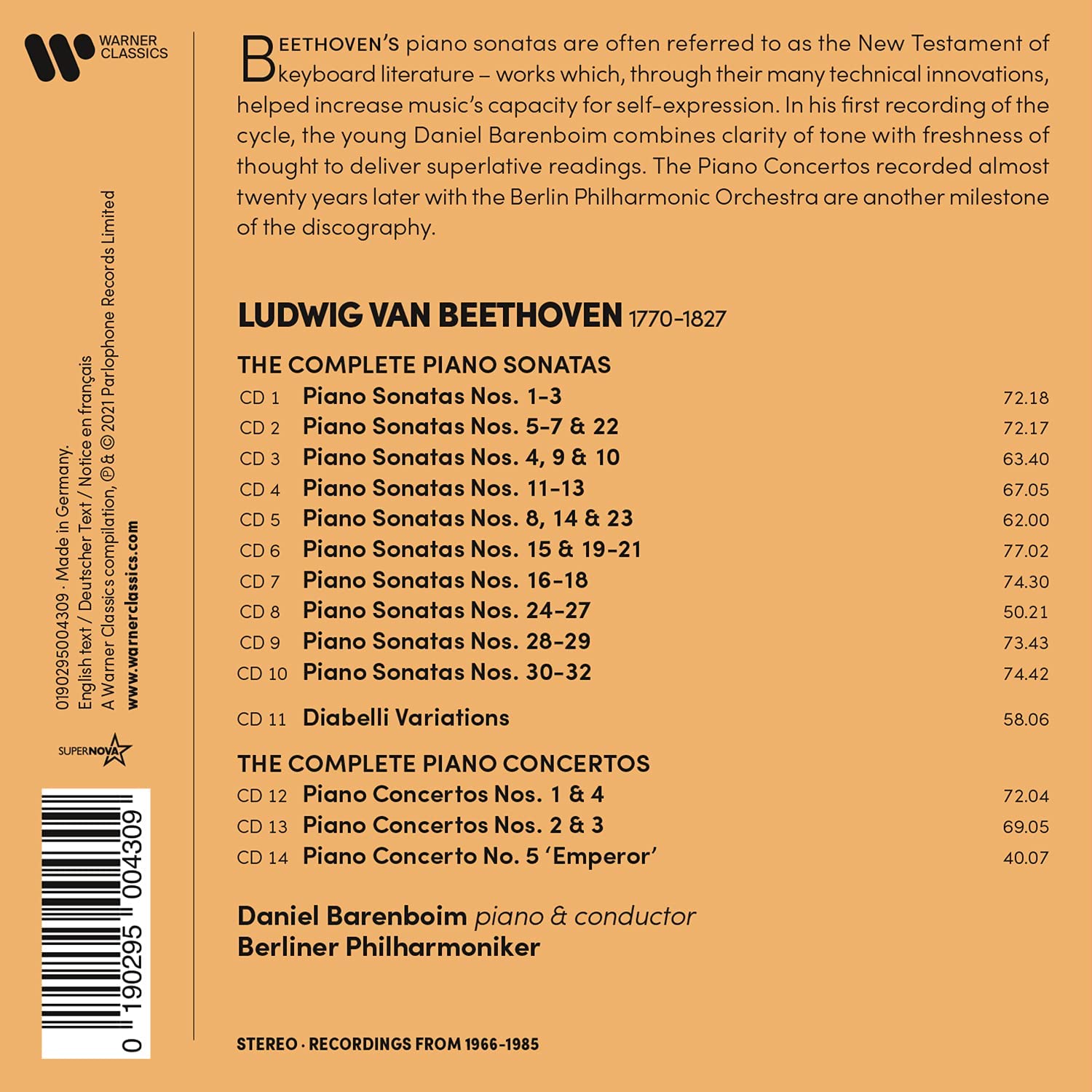 Beethoven: Complete Piano Sonatas & Concertos | Daniel Barenboim