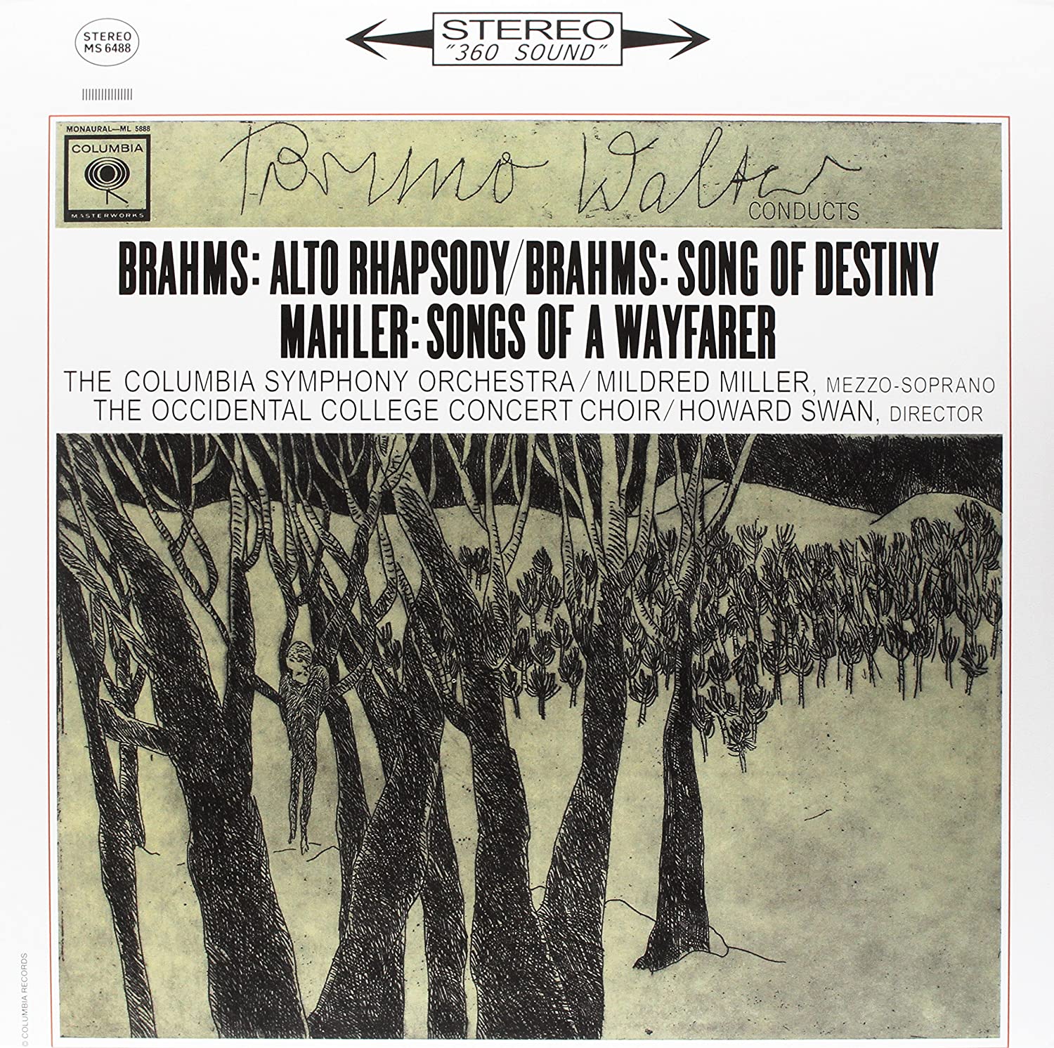 Brahms: Alto Rhapsody / Brahms: Song Of Destiny / Mahler: Songs Of A Wayfarer - Vinyl | Mildred Miller, Columbia Symphony Orchestra, The Occidental College Concert Choir, Howard Swan