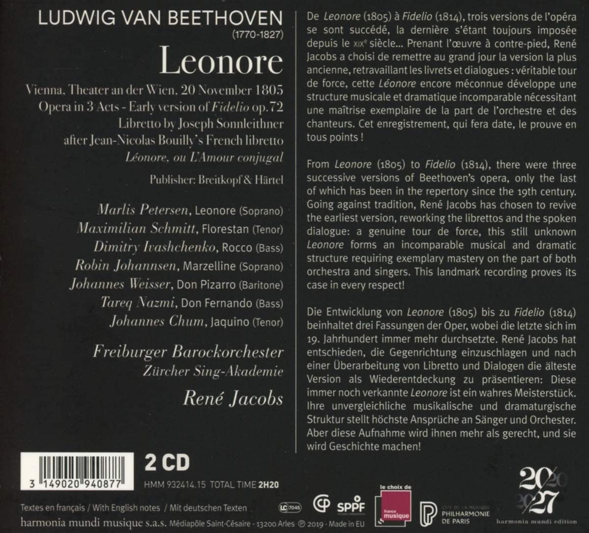 Beethoven: Leonore | Rene Jacobs