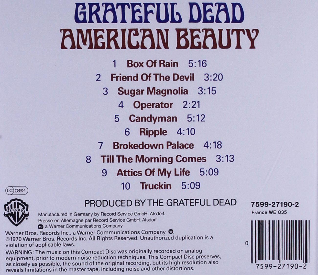 American Beauty | Grateful Dead