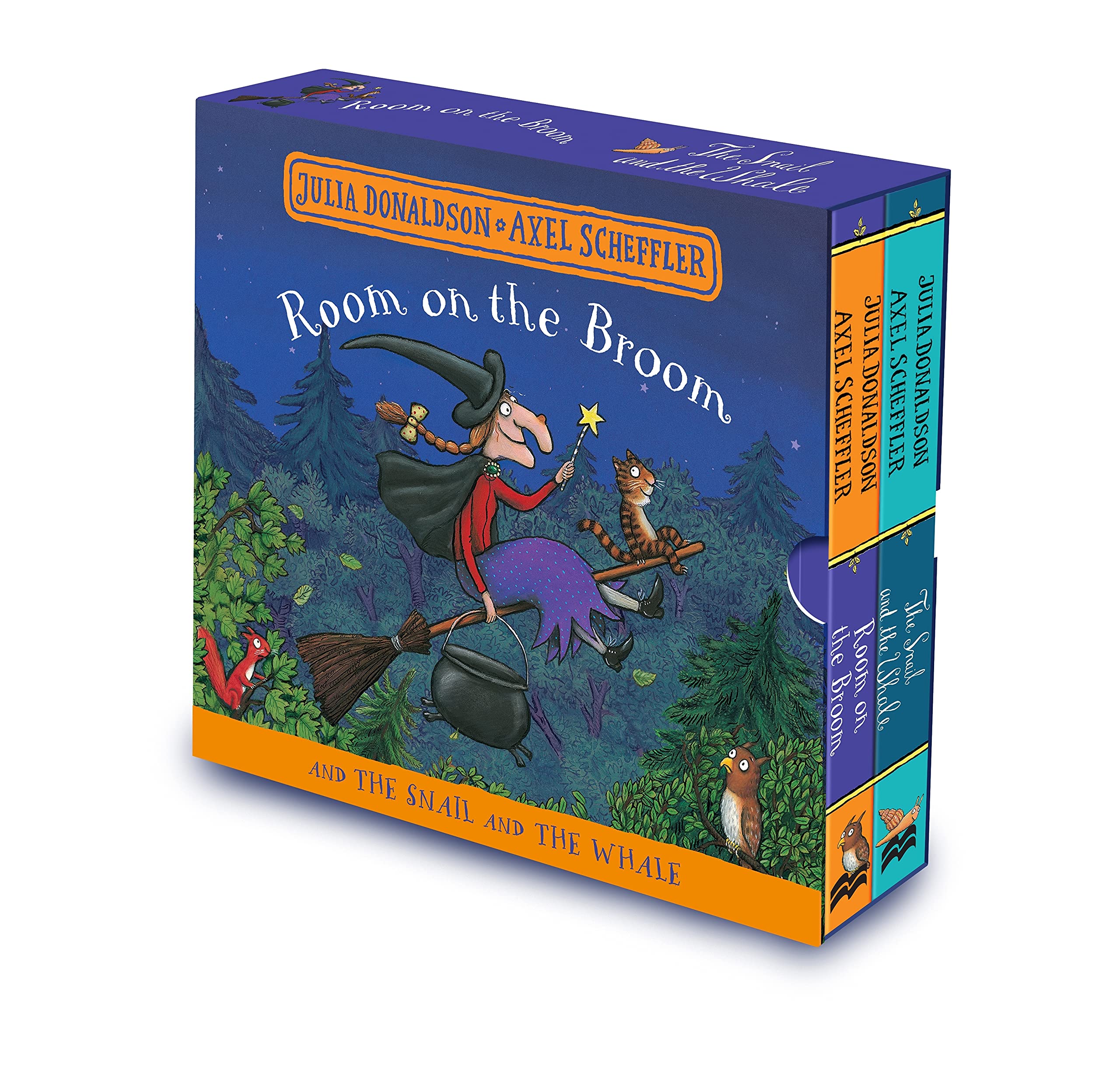 Room on the Broom and The Snail and the Whale (Board Book Gift Slipcase) | Julia Donaldson image0