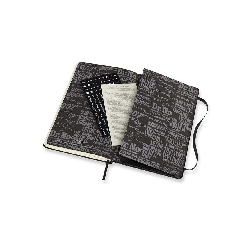 Carnet - Moleskine Ltd. Edition Notebook, James Bond, Titles, Large, Ruled, Hard Cover | Moleskine