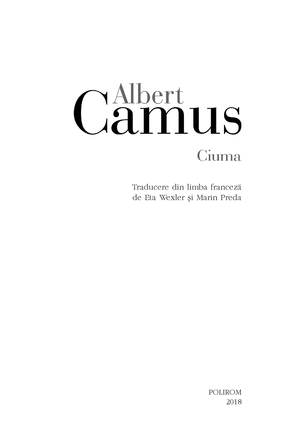 Ciuma | Albert Camus