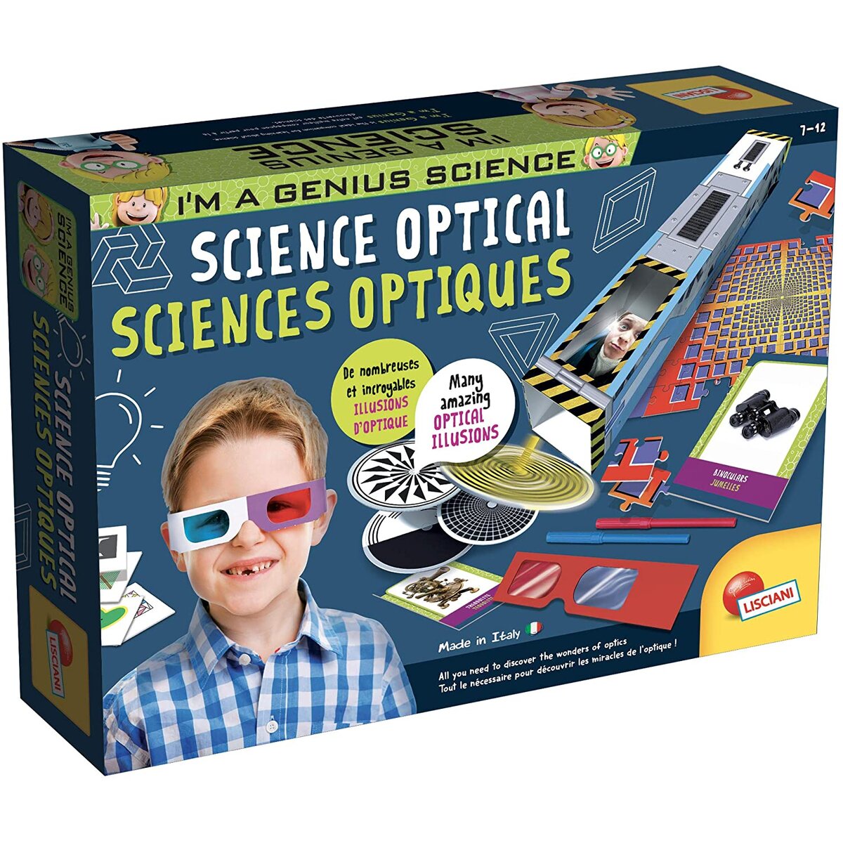Joc educativ - Experimentele Micului Geniu - Iluzii optice | Lisciani