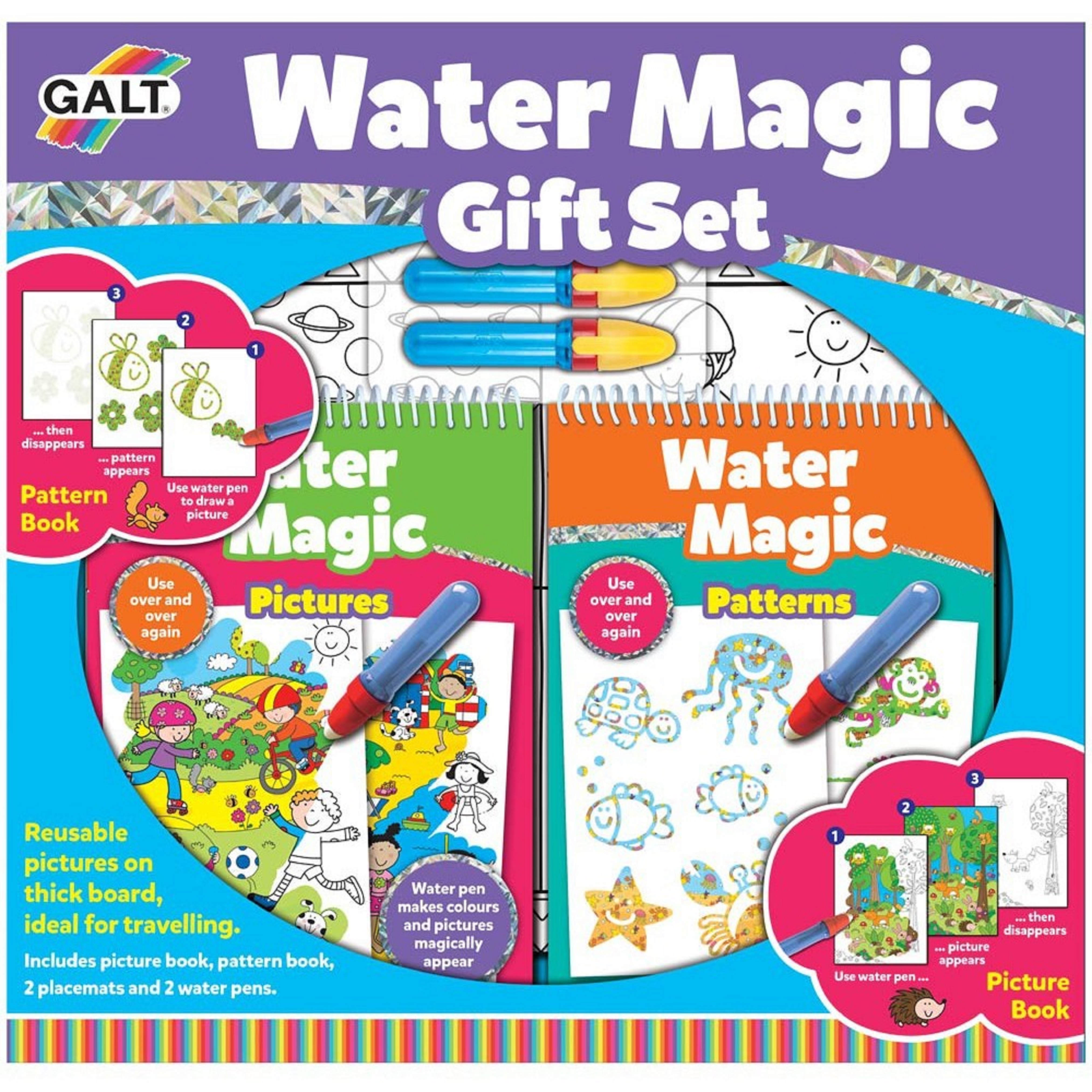 Set pentru colorat - Water Magic - 2 carti de colorat | Galt