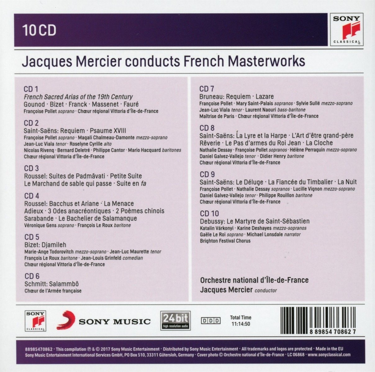 Masterworks of the late 19Th Century in France | Orchestre National d\'ile de France Mercier
