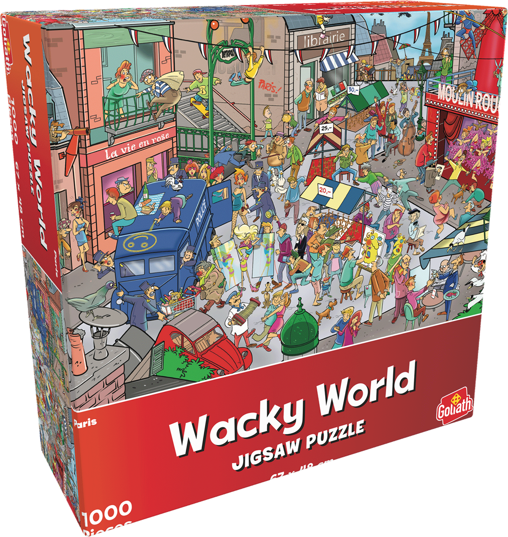 Puzzle 1000 piese - Wacky World - Paris | Goliath