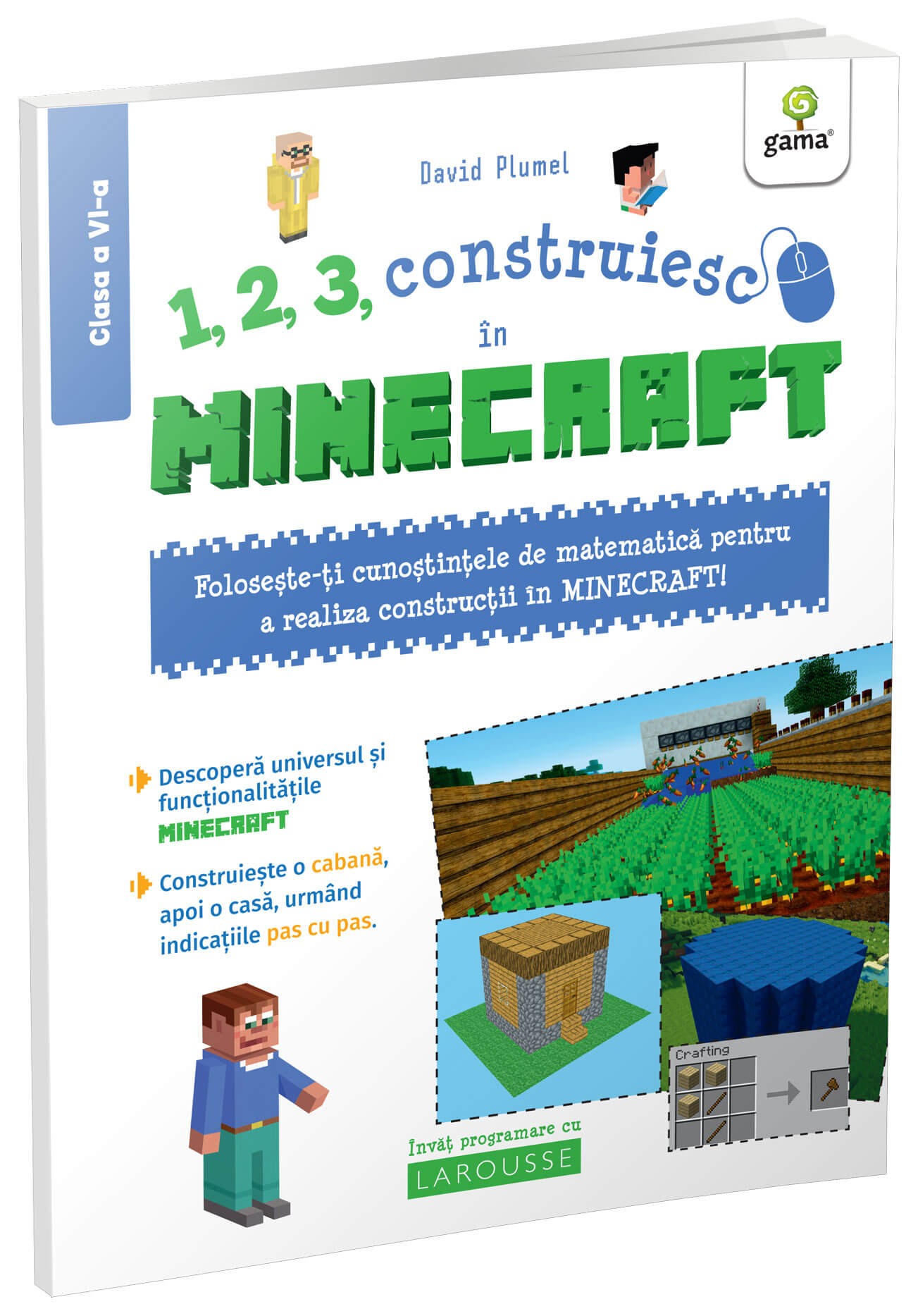 1, 2, 3, construiesc in Minecraft | David Plumel carturesti.ro Carte