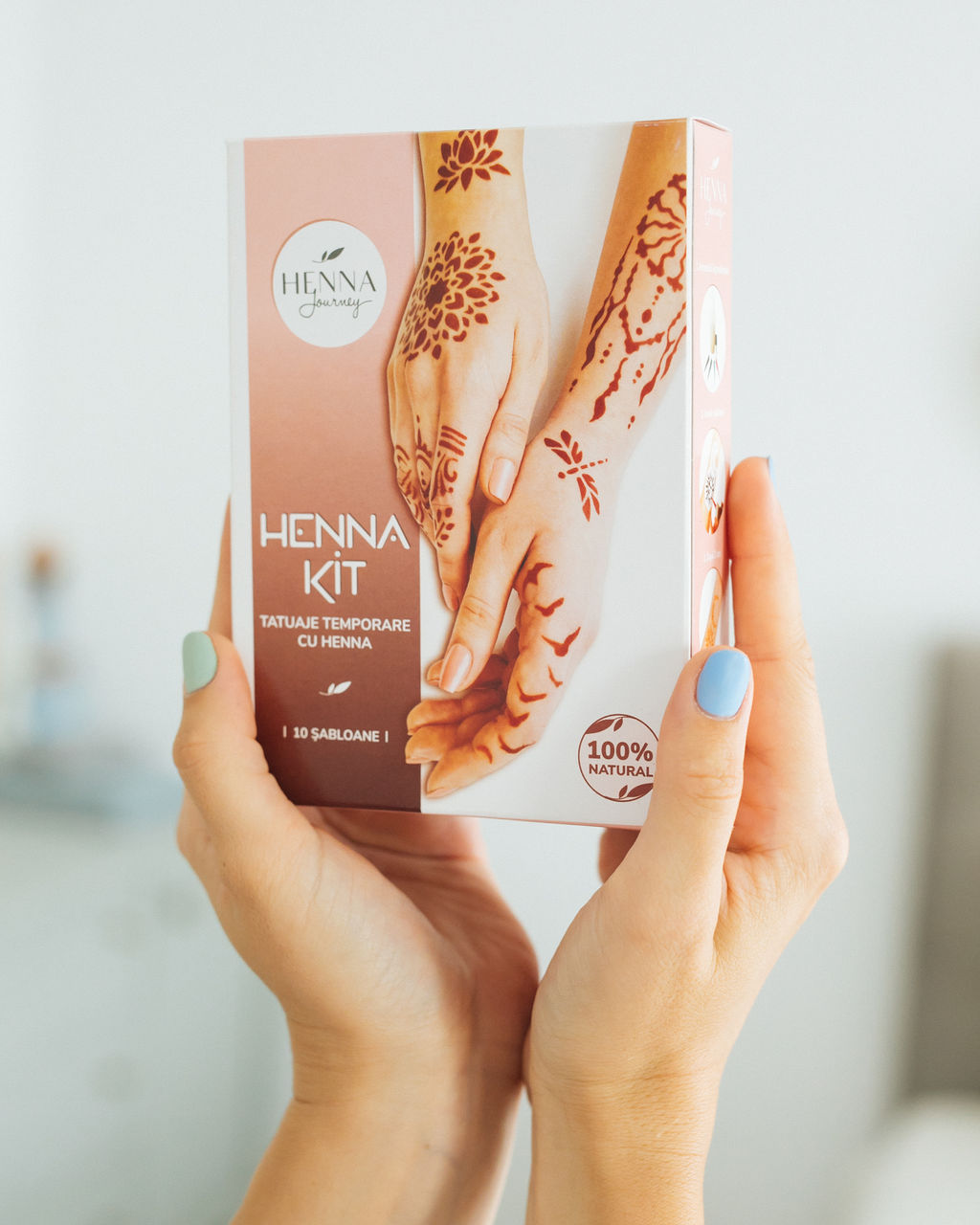 Kit DIY - Tatuaje Temporare cu Henna si Sabloane | Henna Journey - 4 | YEO