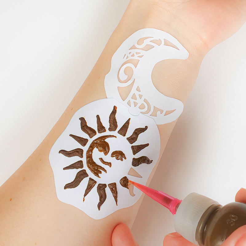 Kit DIY - Tatuaje Temporare cu Henna si Sabloane | Henna Journey - 5 | YEO