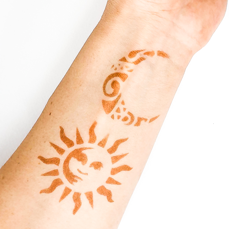 Kit DIY - Tatuaje Temporare cu Henna si Sabloane | Henna Journey - 7 | YEO