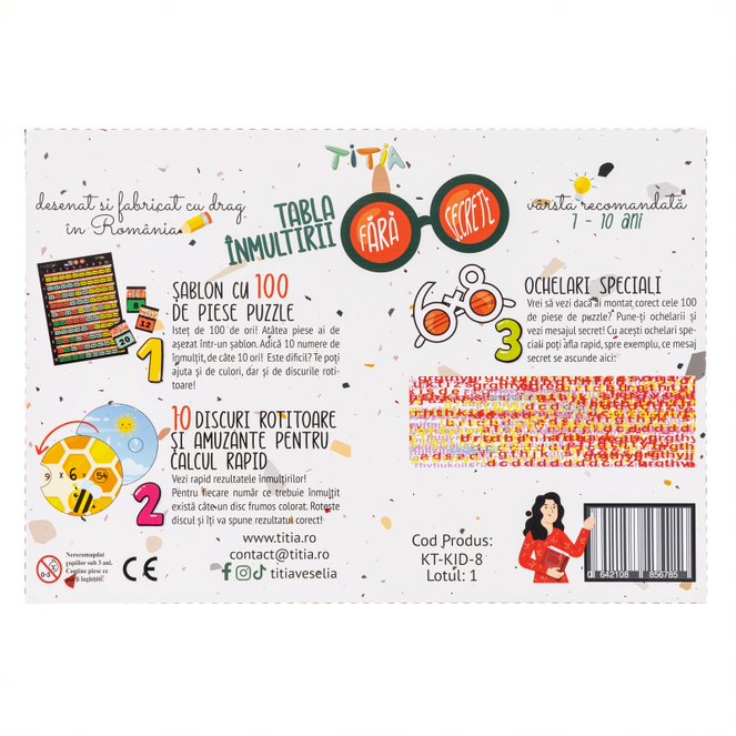 Joc aritmetic educativ - Tabla inmultirii fara secrete | Titia - 2