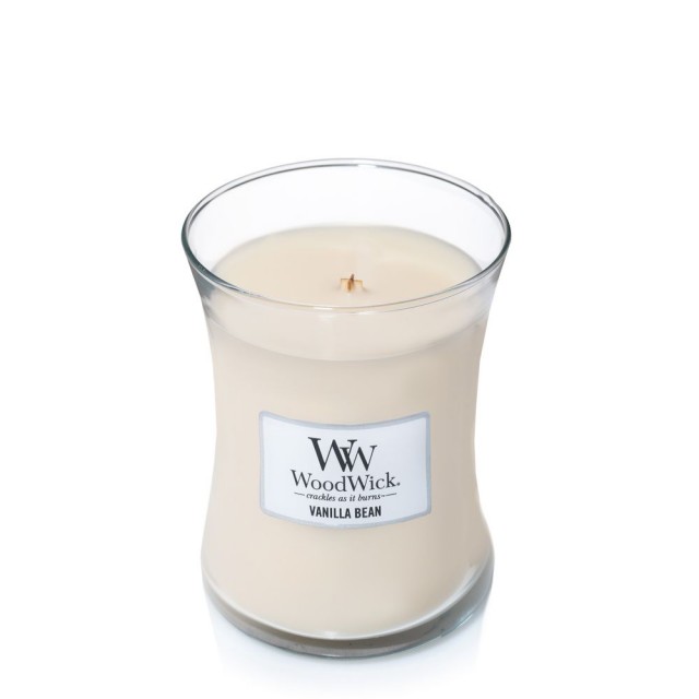 Lumanare parfumata - Medium Jar - Vanilla Bean | WoodWick