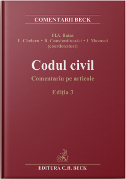 PDF Codul civil. Comentariu pe articole | Adriana Almasan, Mirela Carmen Dobrila, Silviu Munteanu C.H. Beck Carte