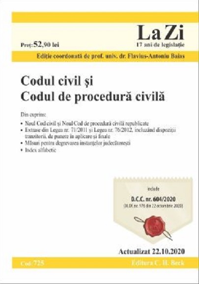 Codul civil si Codul de procedura civila | Flavius-Antoniu Baias