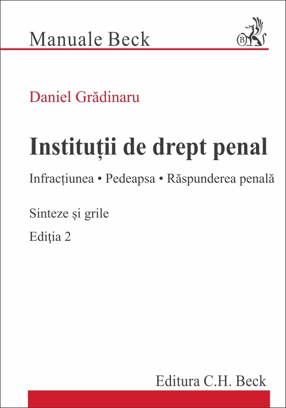 Institutii de drept penal. Sinteze si grile | Daniel Gradinaru