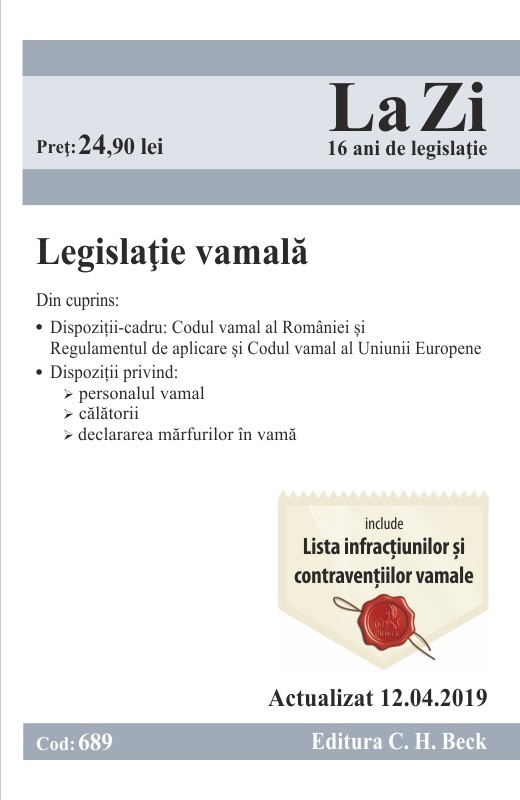 Legislatie vamala | C.H. Beck 2022