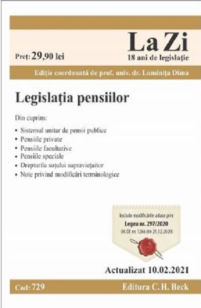 Legislatia pensiilor | C.H. Beck 2022