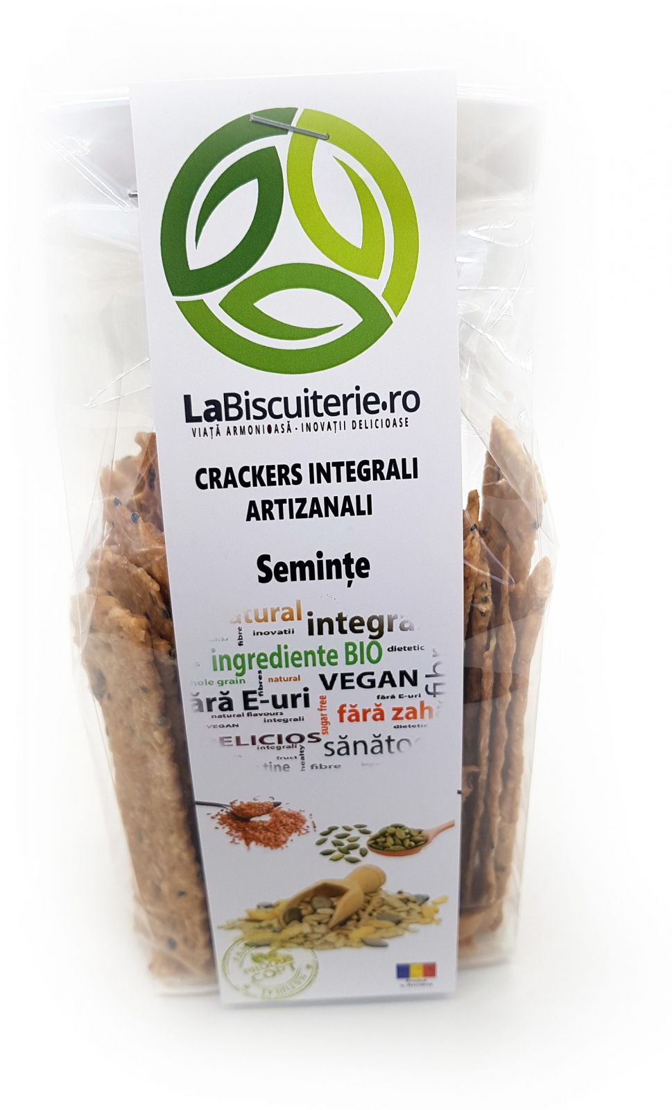 Crackers - Integrali cu seminte | La Biscuiterie