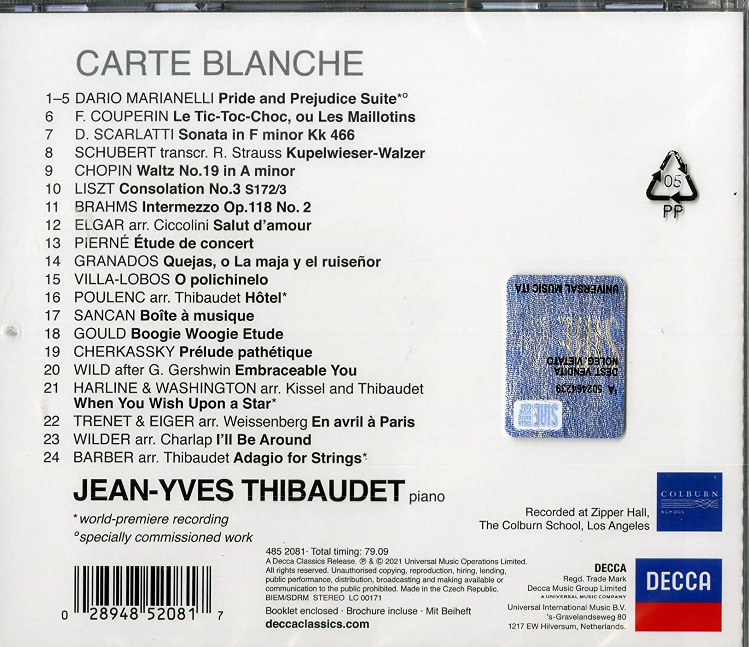 Carte Blanche | Jean-Yves Thibaudet