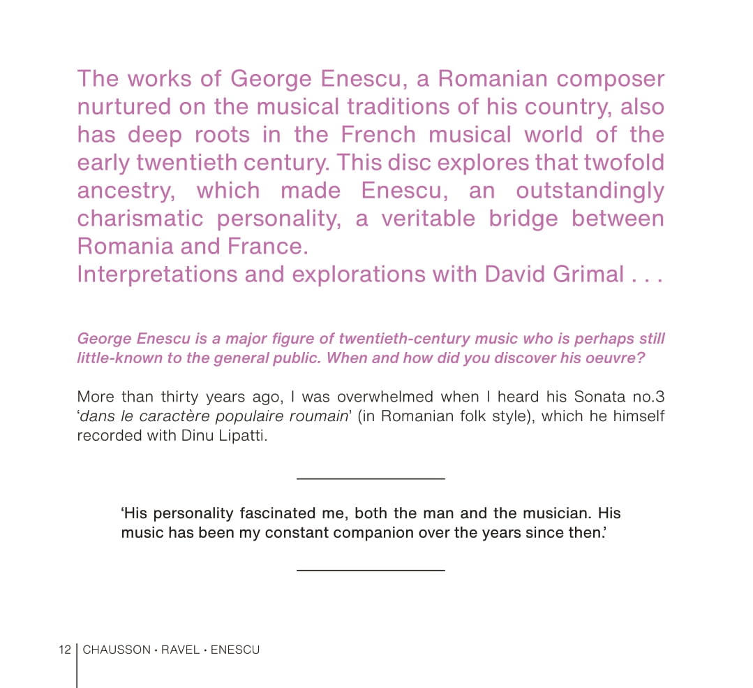 David Grimal - Les Dissonances | Ernest Chausson, Maurice Ravel, George Enescu - 9 | YEO