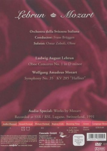 Lebrun / Wolfgang Amadeus Mozart: Oboe Concerto No. 1 in D minor / Symphony No. 3 KV 285 