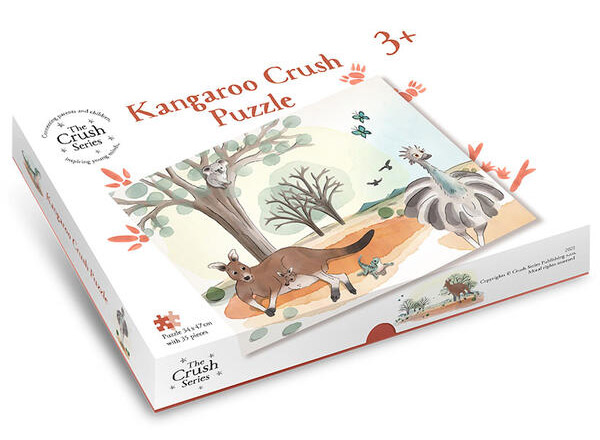 Puzzle 35 piese - Kangaroo Crush Puzzle | Crush Publishing