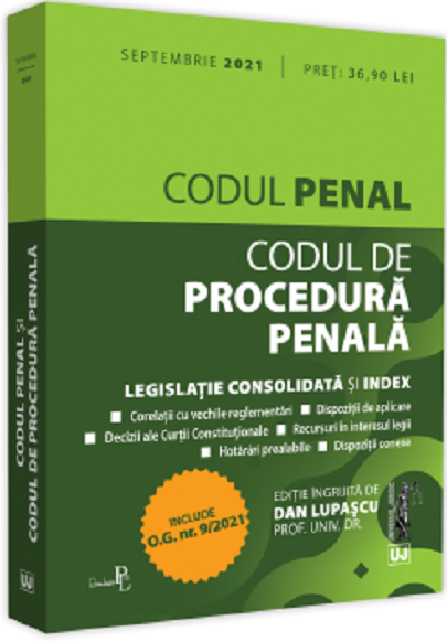Codul penal si Codul de procedura penala | Dan Lupascu carturesti.ro imagine 2022