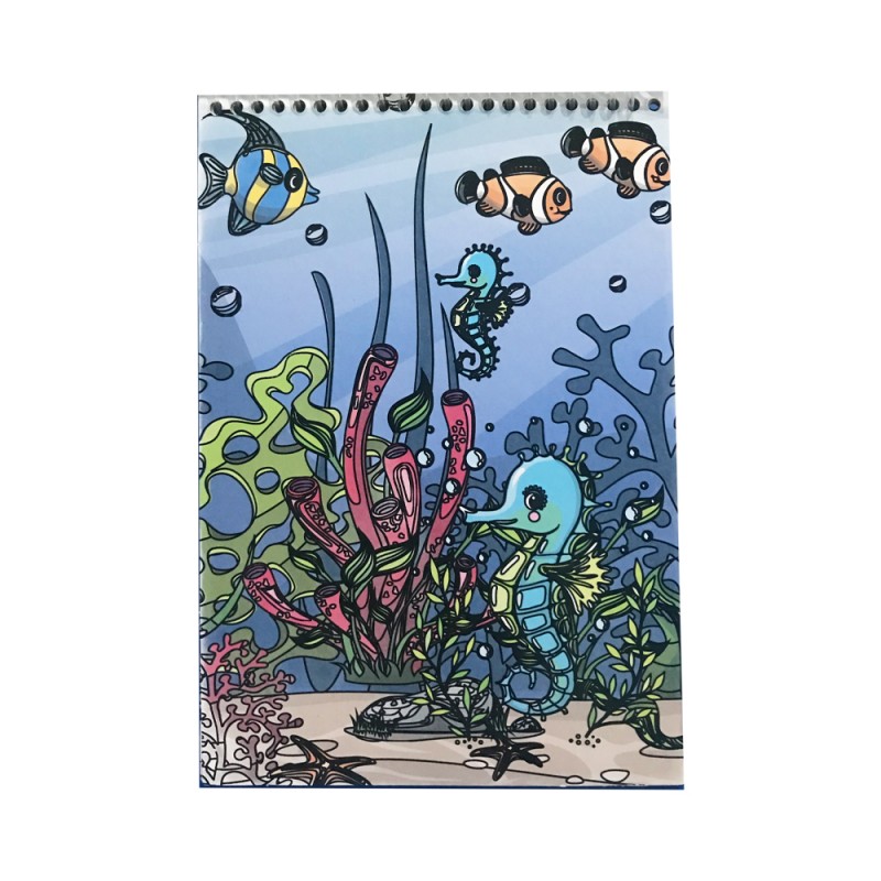 Set pictura - Picteaza cu apa: Animale marine | Happyschool