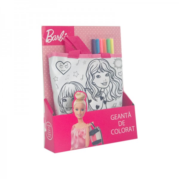 Geanta de colorat - Barbie |