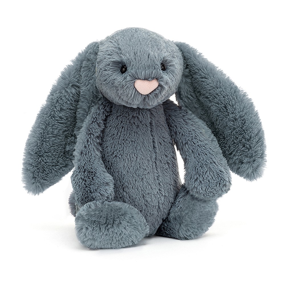 Jucarie de plus - Bashful Dusky Blue Bunny, 31 cm | Jellycat